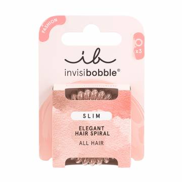 Резинка-браслет для волос Invisibobble Slim Of Bronze And Beads, 3 шт Резинка-браслет для волос Invisibobble Slim Of Bronze And Beads, 3 шт