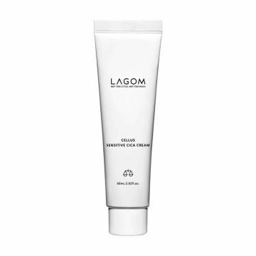 Успокаивающий крем для чувствительной и проблемной кожи лица LAGOM Cellus Sensitive Cica Cream, 60 мл Успокаивающий крем для чувствительной и проблемной кожи лица LAGOM Cellus Sensitive Cica Cream, 60 мл