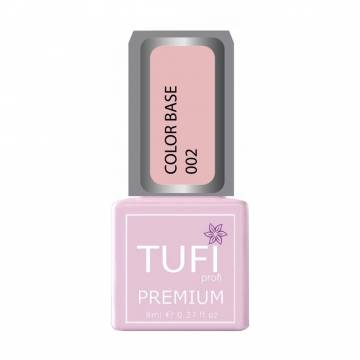 База для гель-лака Tufi profi Premium Color Base 002 Персиково-розовый, 8 мл База для гель-лака Tufi profi Premium Color Base 002 Персиково-розовый, 8 мл