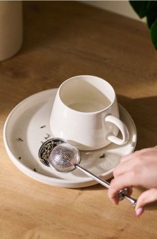 Ситечко для заварювання чаю - срібний