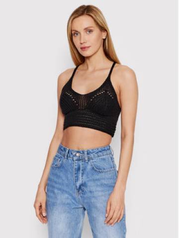 DeeZee Топ Marielle AL018 Чорний Cropped Fit DeeZee Топ Marielle AL018 Чорний Cropped Fit