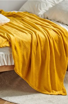 Плед - бурштиновий