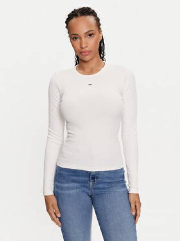 Tommy Jeans Блузка Essential DW0DW17387 Écru Slim Fit Tommy Jeans Блузка Essential DW0DW17387 Écru Slim Fit
