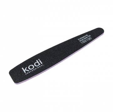 Пилка для ногтей Kodi Professional 100/100 грит конусная, черная, 178*32*4 мм Пилка для ногтей Kodi Professional 100/100 грит конусная, черная, 178*32*4 мм