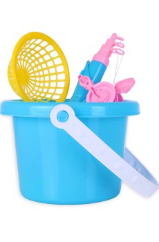 Магнитный рыболовный набор QiYiLe с корзиной Сладкая вата, от 3 лет, 10 шт