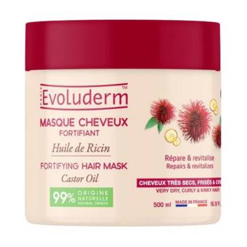 Маска для волос Evoluderm Fortifiant Hair Mask с касторовым маслом, 500 мл