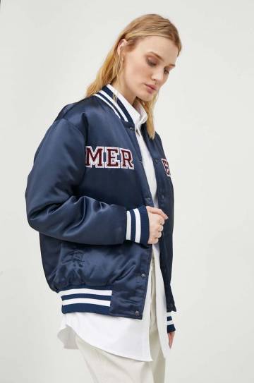 Куртка-бомбер The Mercer Brand цвет синий зимняя Куртка-бомбер The Mercer Brand цвет синий зимняя