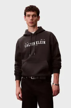 Мужское черное худи COLLEGIATE Черный M Calvin Klein Jeans LV04RE251G