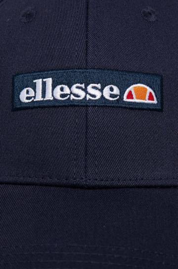 Хлопковая кепка Ellesse цвет синий с аппликацией Хлопковая кепка Ellesse цвет синий с аппликацией