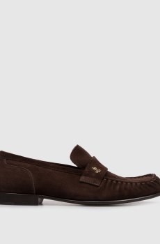 Коричневые замшевые лоферы Ellis