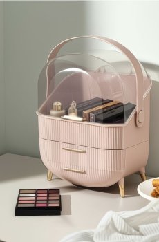 Органайзер для косметики - пастельний рожевий