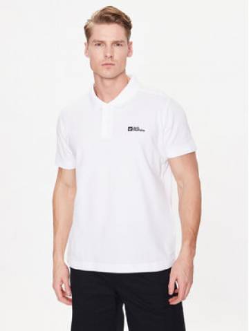 Jack Wolfskin Поло Essential 1809301 Білий Regular Fit Jack Wolfskin Поло Essential 1809301 Білий Regular Fit