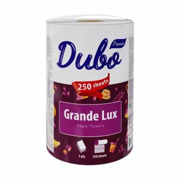 Полотенца бумажные Чудо Grande Lux 3-слойные 1 рулон, 250 отрывов Полотенца бумажные Чудо Grande Lux 3-слойные 1 рулон, 250 отрывов