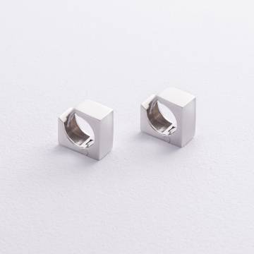 Серьги "Риск" в серебре 122783 Серьги "Риск" в серебре 122783