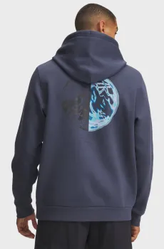 Мужское темно-серое худи M Icon Fleece Camo Fill HD Серый XL Under Armour 6015409-044