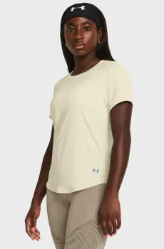 Женская бежевая футболка Vanish Elite Vent SS Бежевый XS Under Armour 1383638-273