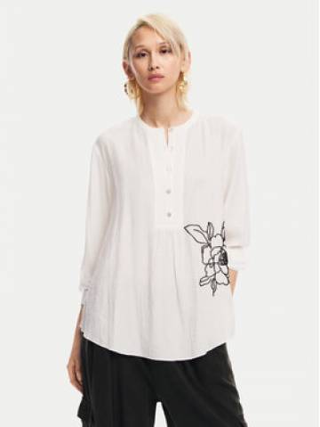 Desigual Блузка Nagasaki 24WWBW01 Білий Regular Fit Desigual Блузка Nagasaki 24WWBW01 Білий Regular Fit