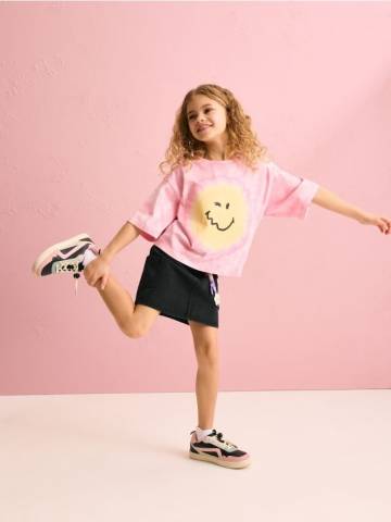 Reserved - GIRLS` SKIRT & CHAIN - чорний - 395DA-99X Reserved - GIRLS` SKIRT & CHAIN - чорний - 395DA-99X