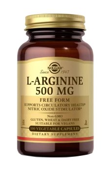 L-Аргинин Solgar L-Arginine 500 мг, 100 капсул