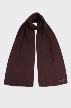 Женский бордовый шарф CHUNKY RIB Бордовый ONESIZE Calvin Klein LV04F8107G