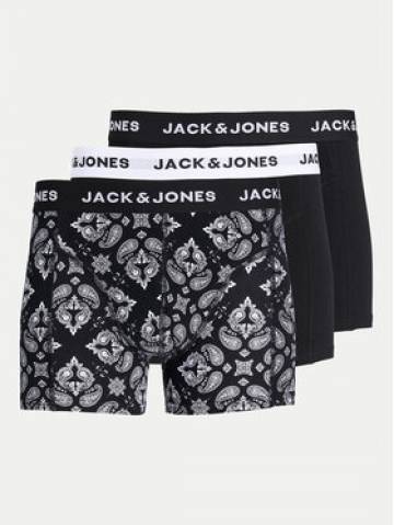 Jack&Jones Набір з 3 пар боксерів Paris 12259575 Чорний Jack&Jones Набір з 3 пар боксерів Paris 12259575 Чорний