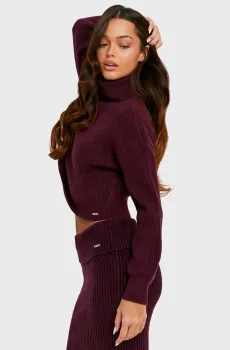 Женский бордовый свитер Бордовый L Tally Weijl SPUPESUKI2