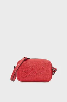 Женская красная сумка KSKUARE CAMERA BAG GRAINY Красный ONESIZE Karl Lagerfeld A1W30040