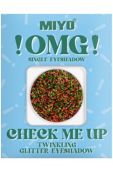 Уценка! Блестящие тени для век Miyo !OMG! Check Me Up Twinkling Glitter Eyeshadow 20 Arlekin, 1.3 г
