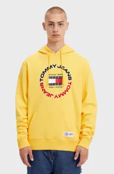 Мужское желтое худи TJM REG ATHLETIC HOODIE Желтый L Tommy Jeans DM0DM15686