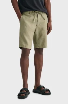 Мужские оливковые льняные шорты RELAXED LINEN DS Оливковый M Gant 205073
