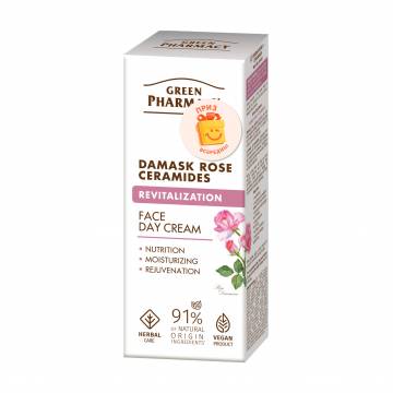 Дневной крем для лица Green Pharmacy Face Day Cream Дамасская роза и керамиды, 50 мл Дневной крем для лица Green Pharmacy Face Day Cream Дамасская роза и керамиды, 50 мл