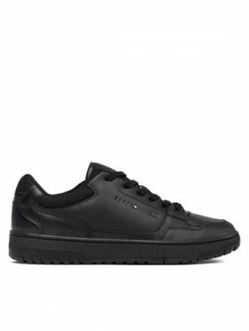 Tommy Hilfiger Снікерcи Th Basket Core Leather Ess FM0FM05040 Чорний Tommy Hilfiger Снікерcи Th Basket Core Leather Ess FM0FM05040 Чорний