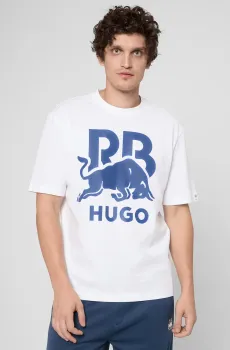 Мужская белая футболка Белый S HUGO 50551836;100