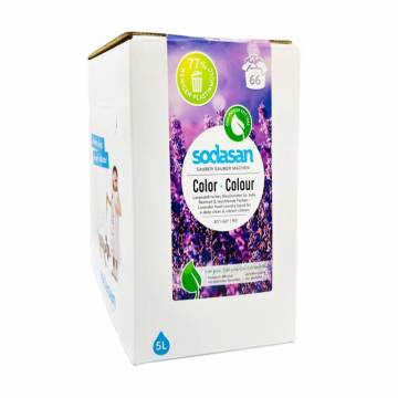 Жидкое средство для стирки Sodasan Color Lavender 66 стирок, 5 л Жидкое средство для стирки Sodasan Color Lavender 66 стирок, 5 л