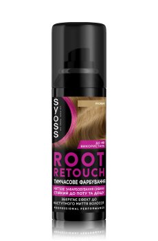 Тонирующий спрей SYOSS Root Retoucher для закрашивания отросших корней волос и седины, Русый, 120 мл
