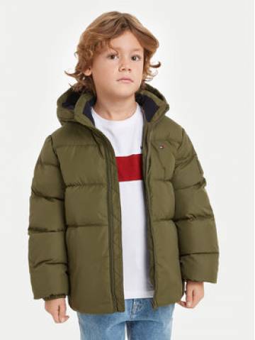 Tommy Hilfiger Пуховик Essential KB0KB08341 Зелений Regular Fit Tommy Hilfiger Пуховик Essential KB0KB08341 Зелений Regular Fit