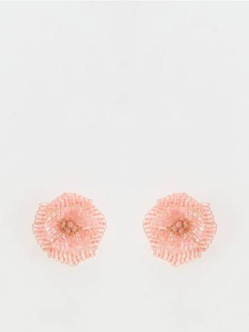 Reserved - Сережки-квіти - кораловий - 908CO-32X