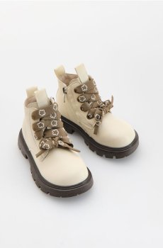 Reserved - GIRLS` ANKLE BOOTS - бежевий - 724KR-08X