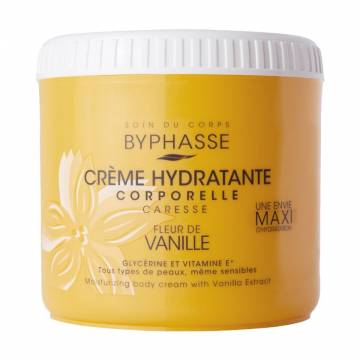 Увлажняющий крем для тела Byphasse Creme Hydratante с экстрактом ванили, 500 мл Увлажняющий крем для тела Byphasse Creme Hydratante с экстрактом ванили, 500 мл