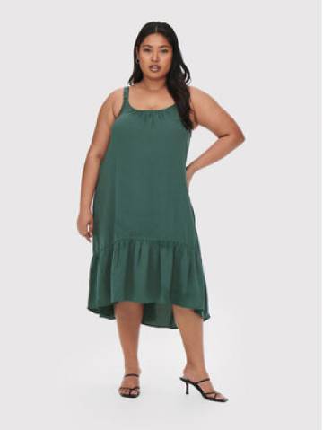 ONLY Carmakoma Літня сукня Paello 15261515 Зелений Regular Fit ONLY Carmakoma Літня сукня Paello 15261515 Зелений Regular Fit