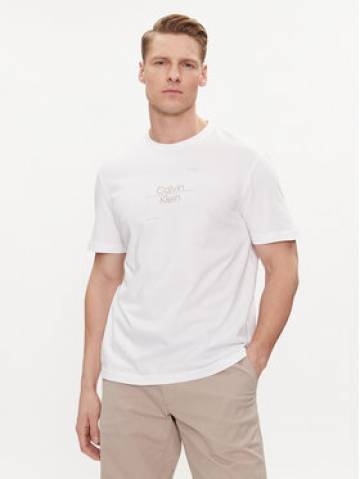 Calvin Klein Футболка Line Logo K10K112489 Білий Regular Fit Calvin Klein Футболка Line Logo K10K112489 Білий Regular Fit