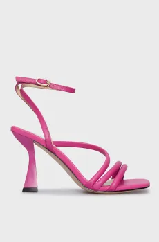 Женские розовые кожаные босоножки Roseville Розовый 36 PRPY PRSLT2431W