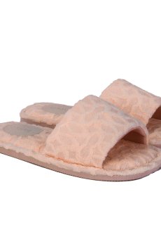 Женские домашние тапочки HS-VL Terry, персиковые, размер 36-37 (24 см)