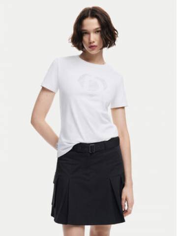 Desigual Футболка Daisy 24WWTK01 Білий Slim Fit Desigual Футболка Daisy 24WWTK01 Білий Slim Fit