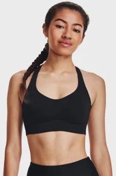 Женский черный топ UA Uplift Mid Черный 38B Under Armour 1376874-001