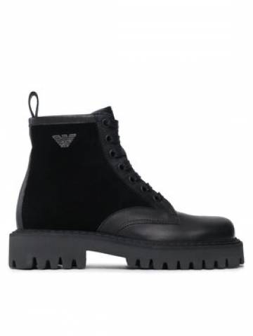 Emporio Armani Черевики туристичні X4M383 XN630 K001 Чорний Emporio Armani Черевики туристичні X4M383 XN630 K001 Чорний