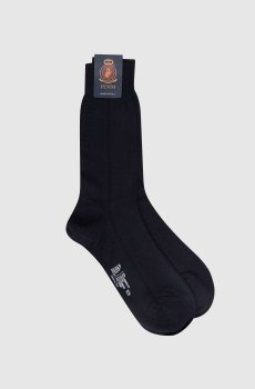 Темно-синие носки из шерсти