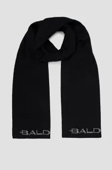 Мужской черный шерстяной шарф Черный ONESIZE Baldinini S3A002XXLANA;NEGR
