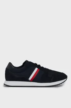 Мужские темно-синие замшевые кроссовки RUNNER EVO MIX ESS Синий 44 Tommy Hilfiger FM0FM04886