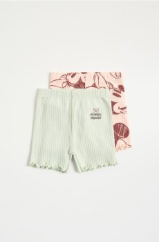 Reserved - Бавовняні шорти 2 шт. Minnie Mouse - пастельний рожевий - 218EP-03X